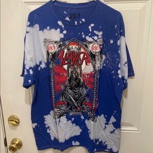 Slayer Graphic T-Shirt‎ in Blue and Red